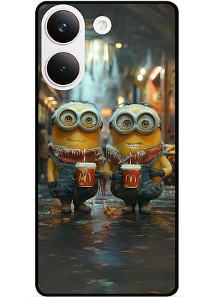 Силіконовий чохол бампер для xiaomi poco x8 pro з малюнком міньйони minion 4