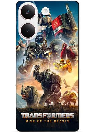 Силіконовий чохол бампер для xiaomi poco x8 pro з малюнком звіроботи трансформери transformers 1