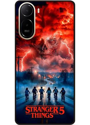 Силиконовый бампер чехол для xiaomi redmi a7 pro с рисунком stranger things 4