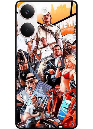 Силіконовий чохол бампер для xiaomi poco x8 pro з малюнком gta 6