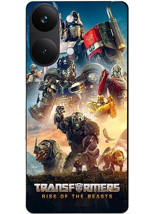 Силіконовий чохол бампер для xiaomi poco x8 pro max з малюнком звіроботи трансформери transformers 1