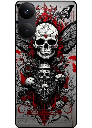Силіконовий чохол бампер для xiaomi poco x8 pro max з малюнком череп 9