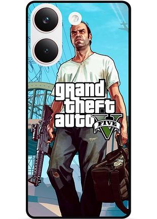 Силиконовый бампер чехол для xiaomi poco x8 pro с рисунком gta 8