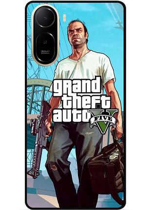 Силиконовый бампер чехол для xiaomi redmi a7 pro с рисунком gta 8