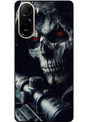 Силіконовий чохол бампер для xiaomi redmi a7 pro з малюнком череп 2