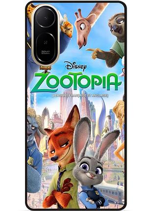 Силиконовый бампер чехол для xiaomi redmi a7 pro с рисунком zootopia 4