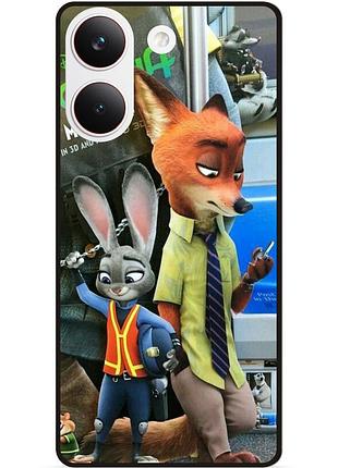 Силіконовий чохол бампер для xiaomi poco x8 pro з малюнком zootopia 6