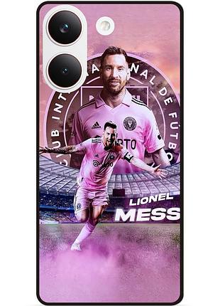 Силиконовый бампер чехол для xiaomi poco x8 pro с рисунком leo messi месси