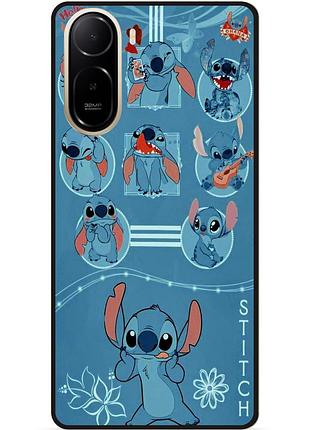 Силиконовый бампер чехол для xiaomi redmi a7 pro с рисунком стич 4