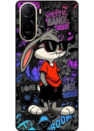 Силиконовый бампер чехол для xiaomi redmi a7 pro с рисунком bugs bunny