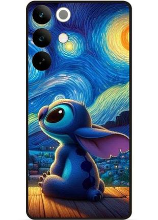 Силиконовый бампер чехол для realme c85 pro с рисунком стич 6