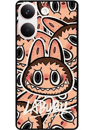 Силіконовий чохол бампер для xiaomi poco x8 pro з малюнком labubu 7
