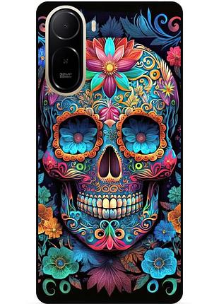 Силиконовый бампер чехол для xiaomi redmi a7 pro с рисунком череп 7
