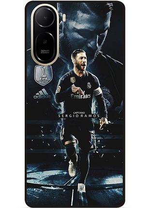 Силиконовый бампер чехол для xiaomi redmi a7 pro с рисунком sergio ramos серхио рамос 4