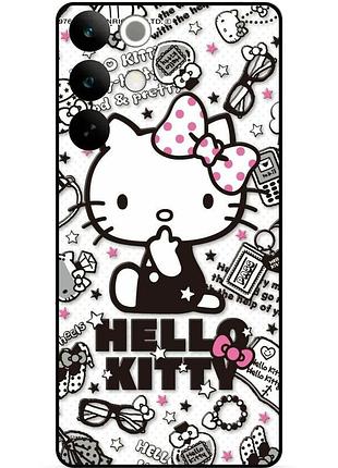 Силиконовый бампер чехол для realme c85 с рисунком hello kitty 5