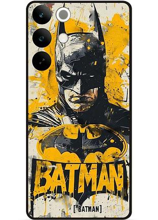Силиконовый бампер чехол для realme c85 с рисунком batman dc бэтмен