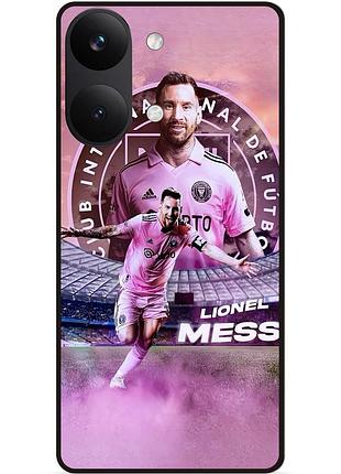 Силиконовый бампер чехол для xiaomi poco x8 pro max с рисунком leo messi месси