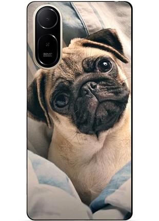 Силіконовий чохол бампер для xiaomi redmi a7 pro з малюнком фото мопс