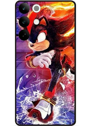 Силиконовый бампер чехол для realme c85 с рисунком соник 3