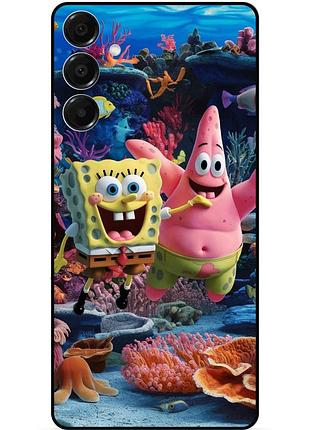 Силіконовий чохол бампер для samsung s26 plus з малюнком губка боб 2