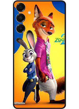 Силиконовый бампер чехол для samsung s26 с рисунком zootopia 5