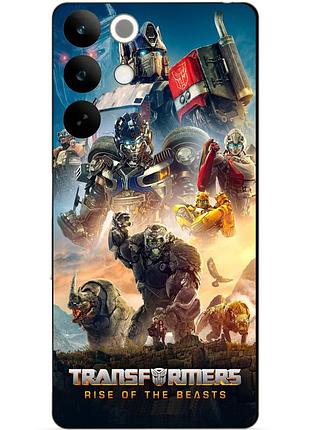 Силіконовий чохол бампер для realme c85 з малюнком звіроботи трансформери transformers 1