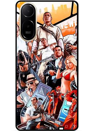 Силіконовий чохол бампер для xiaomi redmi a7 pro з малюнком gta 6