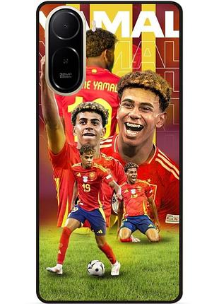 Силиконовый бампер чехол для xiaomi redmi a7 pro с рисунком lamine yamal ламин ямаль 4