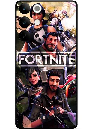 Силіконовий чохол бампер для realme c85 pro з малюнком фортнайт fortnite 3