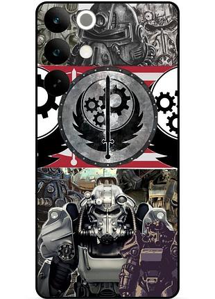 Силиконовый бампер чехол для realme c85 с рисунком fallout 3