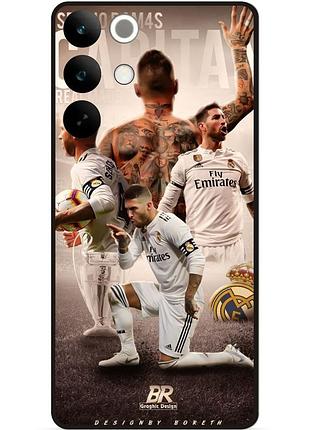 Силиконовый бампер чехол для realme c85 pro с рисунком sergio ramos серхио рамос 3