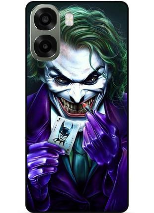 Силиконовый бампер чехол для oppo a6x с рисунком joker джокер