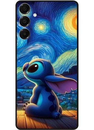 Силиконовый бампер чехол для samsung s26 plus с рисунком стич 6