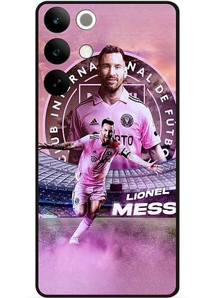 Силиконовый бампер чехол для realme c85 pro с рисунком leo messi месси