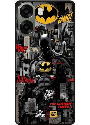 Силіконовий чохол бампер для oppo a6x з малюнком batman бетмен