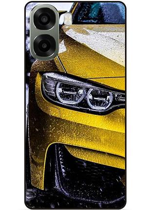 Силиконовый бампер чехол для oppo a6x с рисунком bmw бмв машина авто