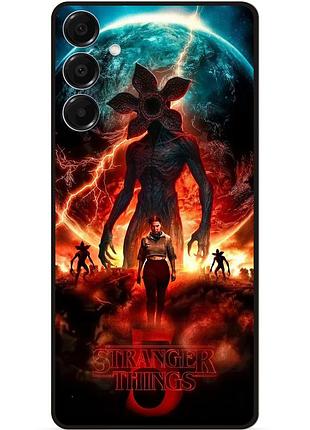 Силиконовый бампер чехол для samsung s26 plus с рисунком stranger things 5