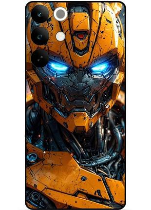 Силиконовый бампер чехол для realme c85 с рисунком трансформеры 1