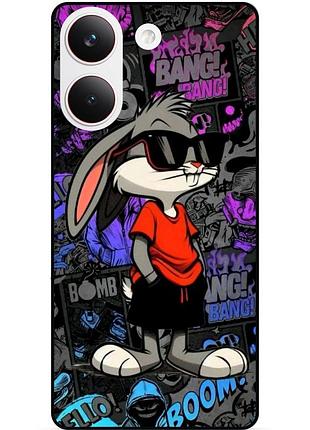 Силиконовый бампер чехол для xiaomi poco x8 pro с рисунком bugs bunny