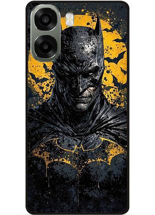 Силиконовый бампер чехол для oppo a6x с рисунком бэтмен batman