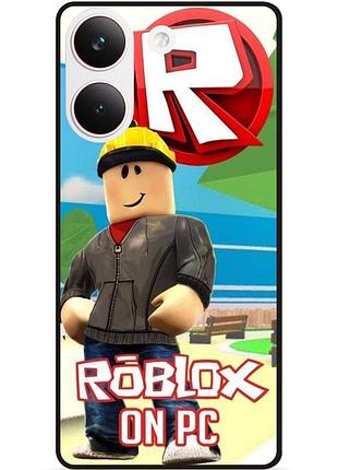 Силиконовый бампер чехол для xiaomi poco x8 pro с рисунком роблокс roblox 5