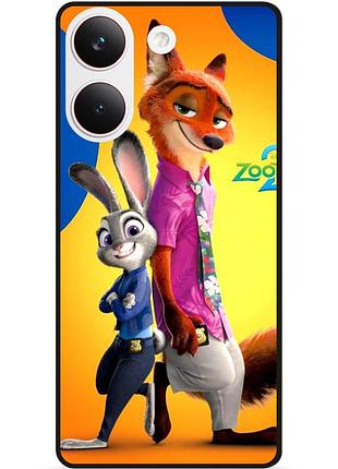 Силиконовый бампер чехол для xiaomi poco x8 pro с рисунком zootopia 5