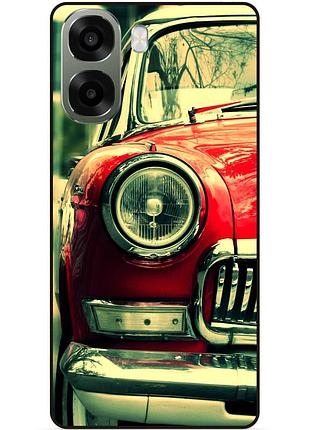 Силиконовый бампер чехол для oppo a6x с рисунком ретро авто chevrolet машина