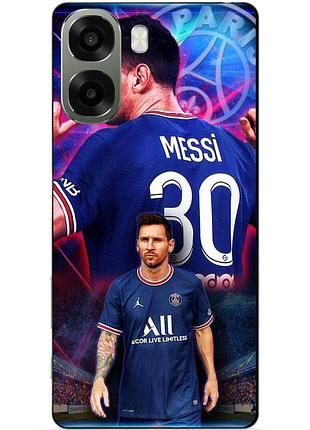 Силіконовий чохол бампер для oppo a6x з малюнком мессі псж messi