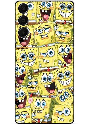 Силиконовый бампер чехол для samsung s26 с рисунком губка боб 6