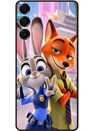 Силиконовый бампер чехол для samsung s26 с рисунком zootopia 11