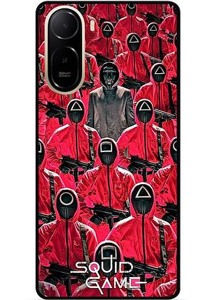 Силиконовый бампер чехол для xiaomi redmi a7 pro с рисунком игра в кальмара 4