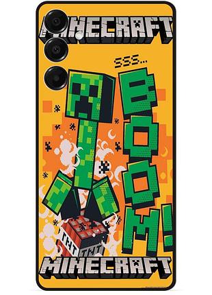 Силіконовий чохол бампер для samsung s26 з малюнком стів minecraft крипер майнкрафт 1
