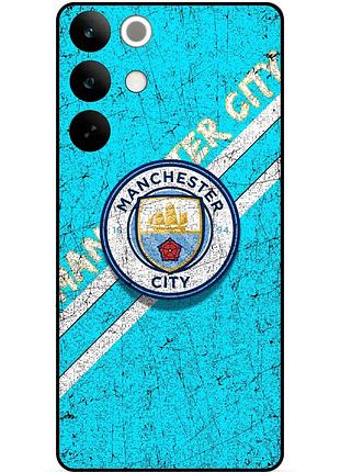 Силіконовий чохол бампер для realme c85 з малюнком man city 3