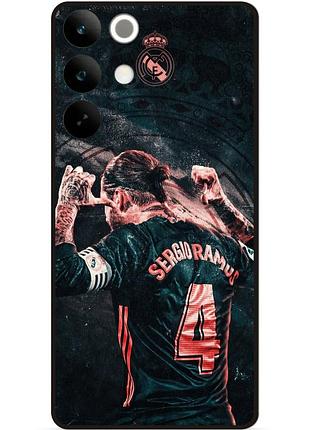 Силиконовый бампер чехол для realme c85 с рисунком sergio ramos серхио рамос 5
